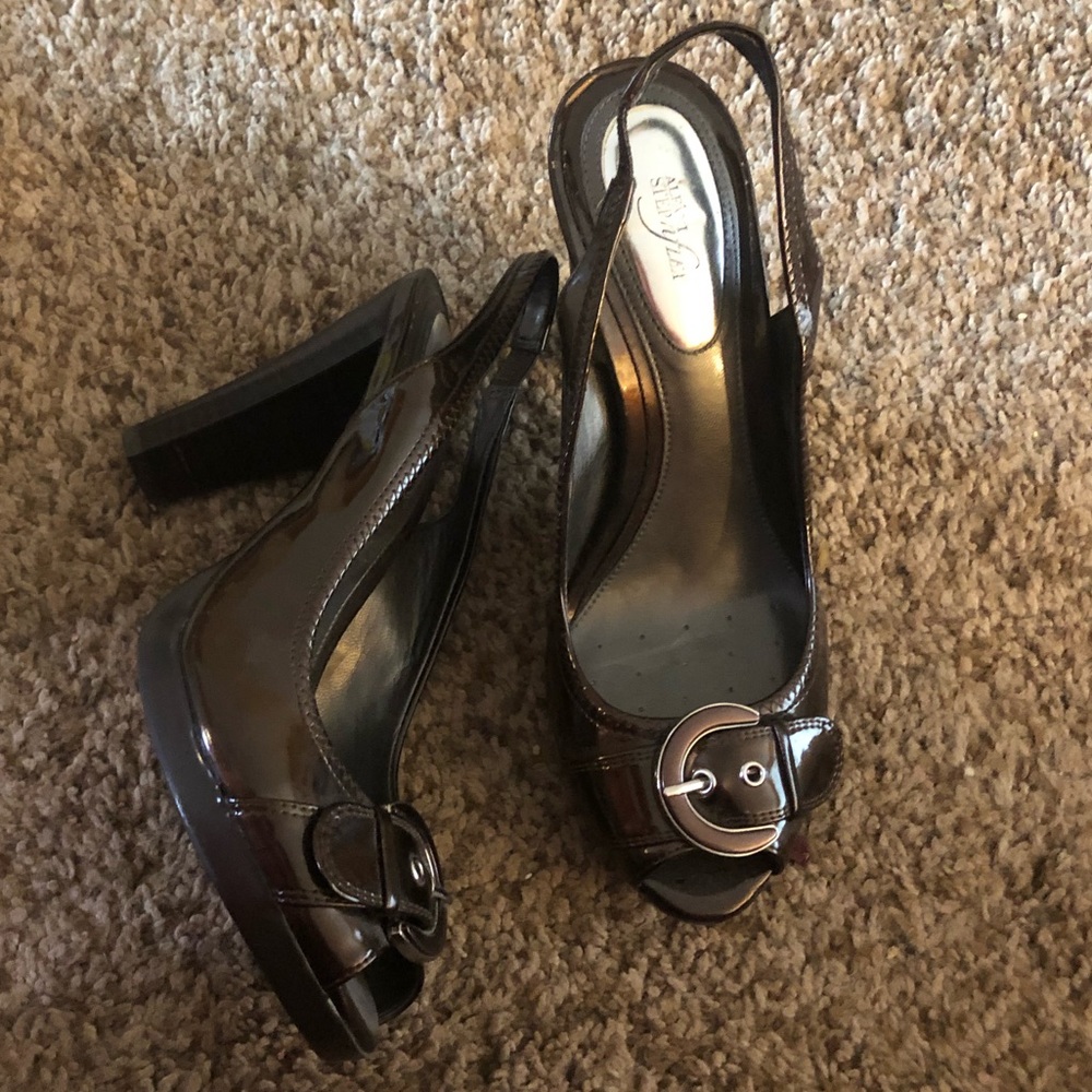 Bronze Leather heels